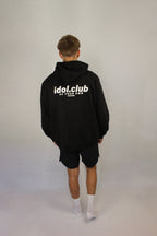 "idol.club" Pump cover hoodie - black